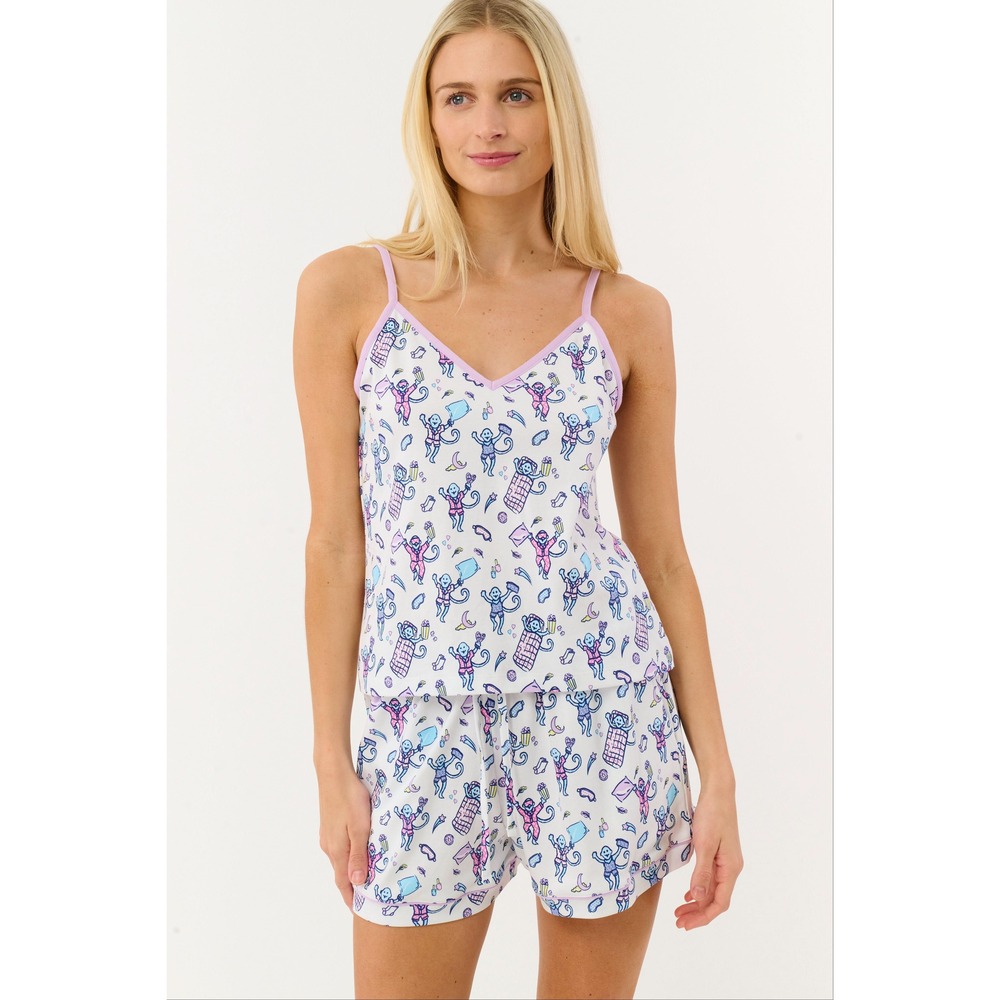 Roller Rabbit Slumber Party Mischa Tank Set Size MLILAC / M